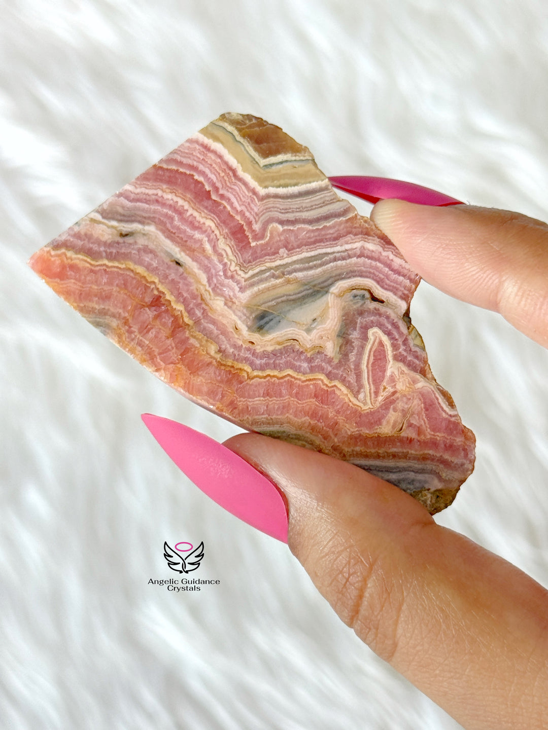 Rhodochrosite Stalactite Slice 5
