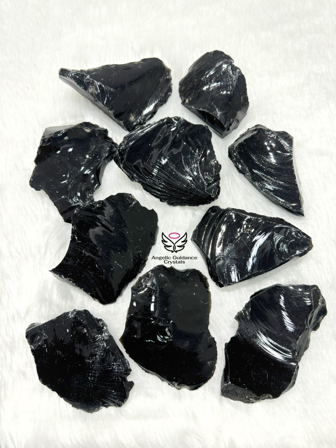 Black Obsidian Raw Stone Large