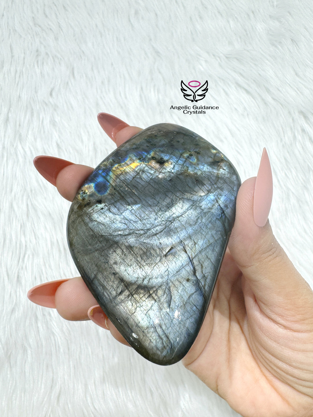Labradorite Palm Stone Aaa 6