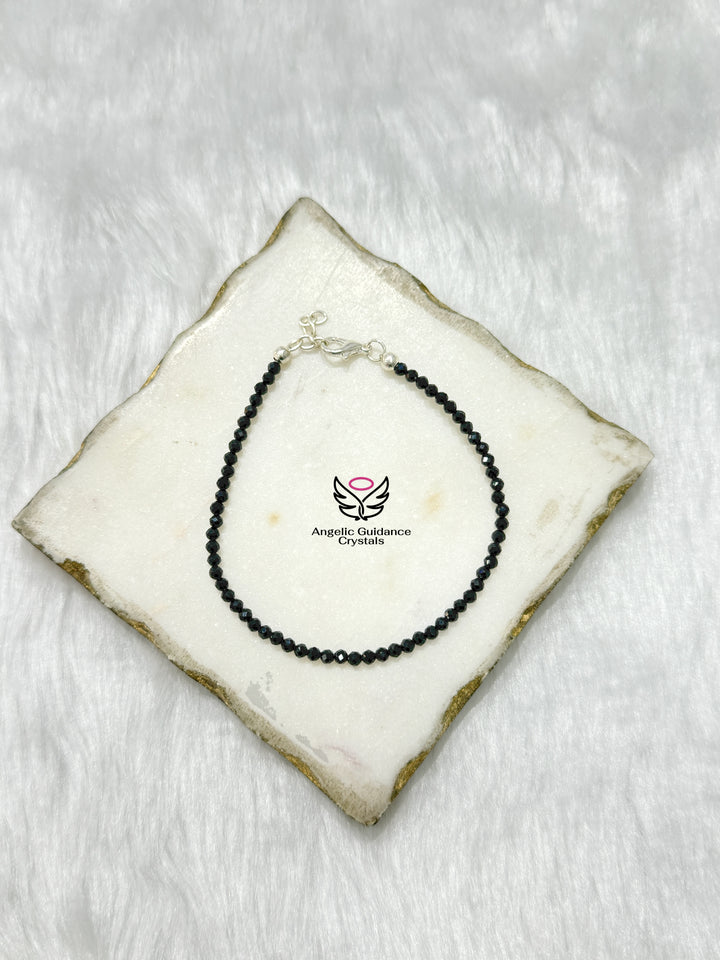 Black Onyx Anklet