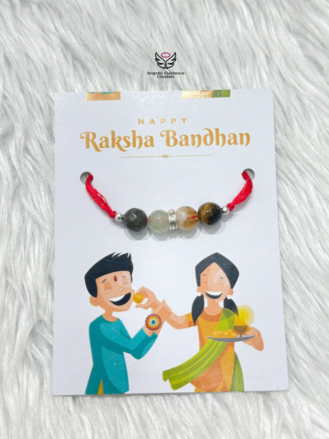 Wealth And Abundance Faceted Rakhi