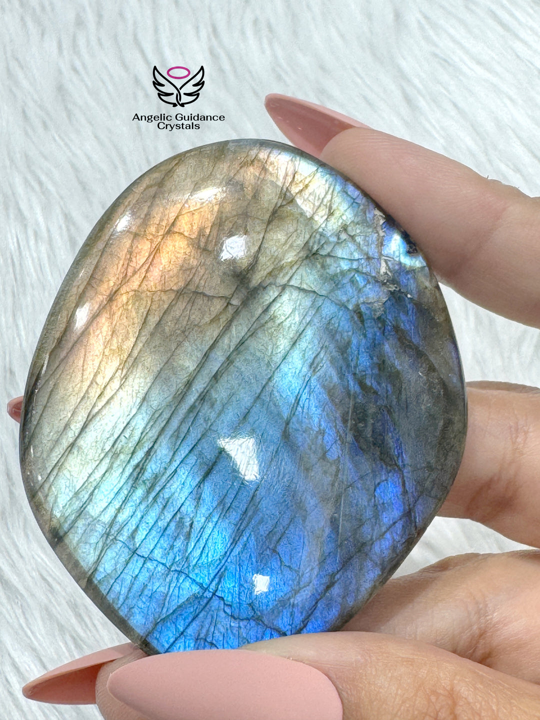 Labradorite Palm Stone Aaa 11