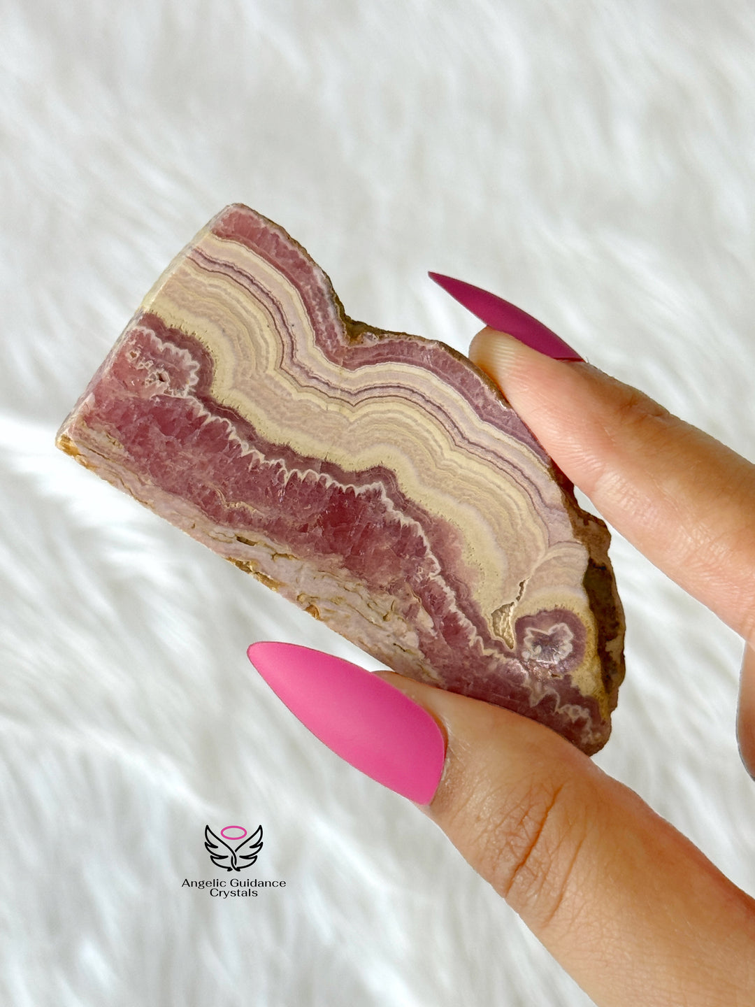 Rhodochrosite Stalactite Slice 7
