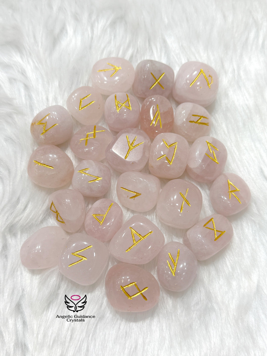 Rose Quartz Rune Set