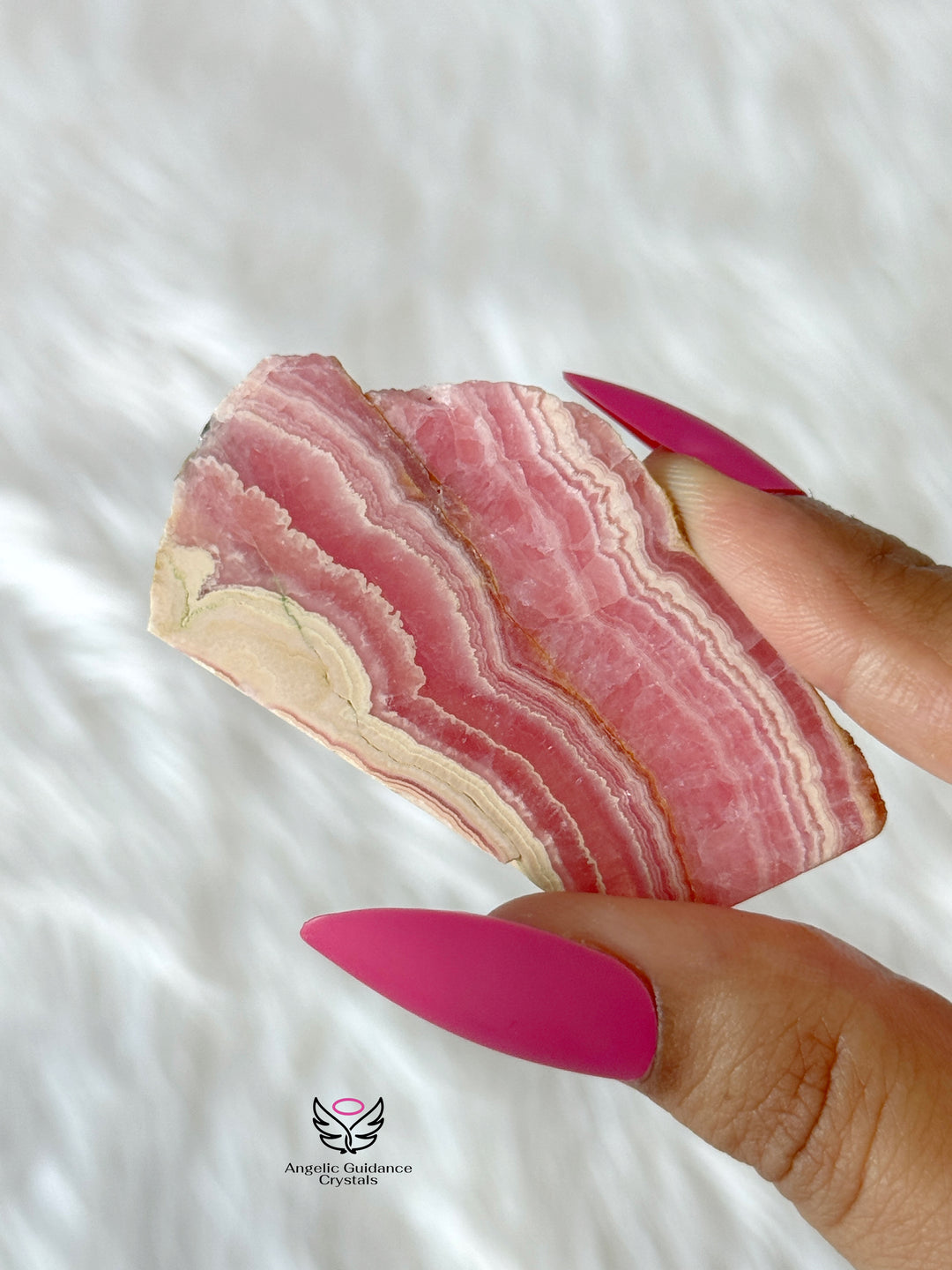 Rhodochrosite Stalactite Slice 1