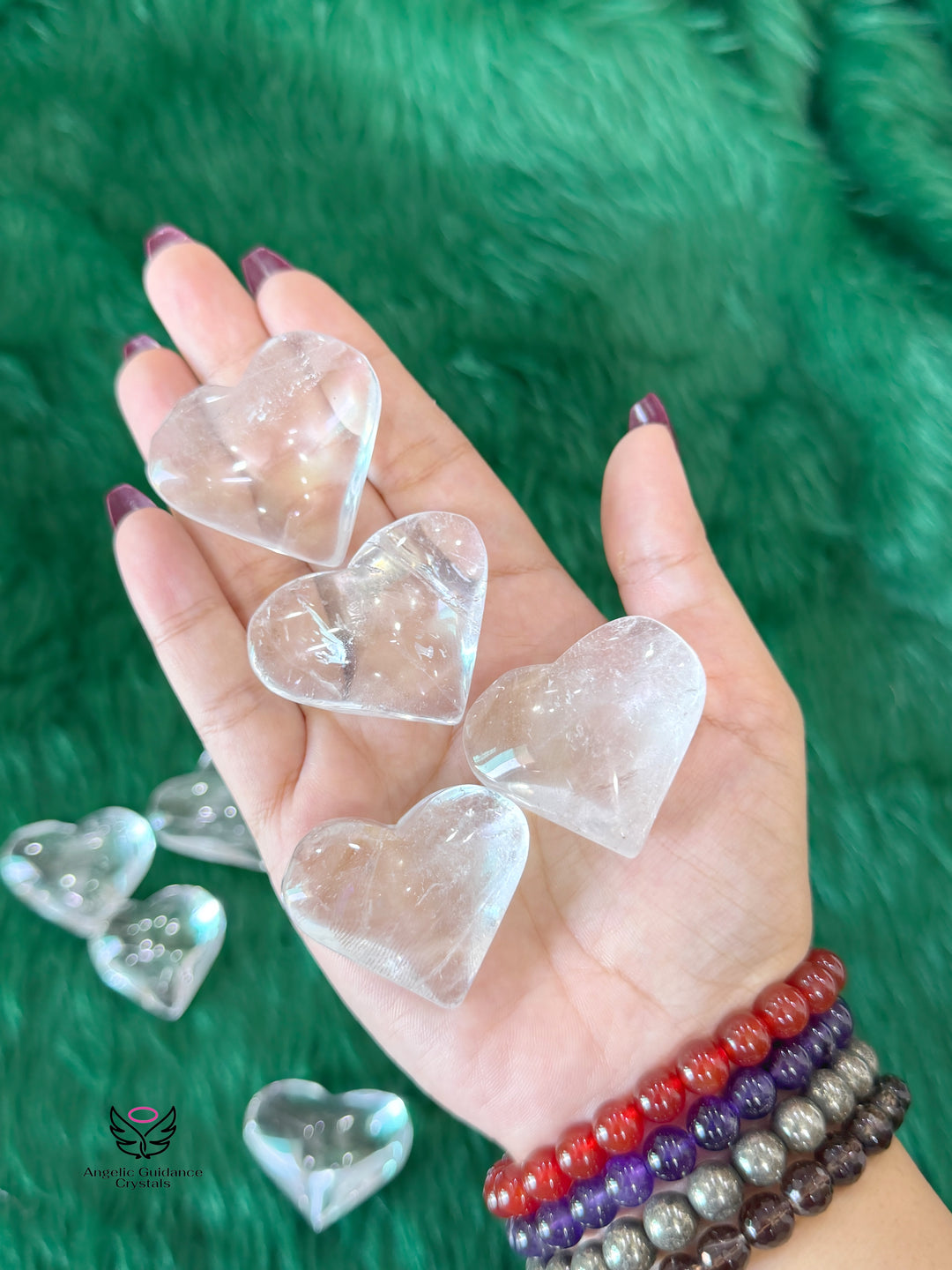 Clear Quartz Heart Small