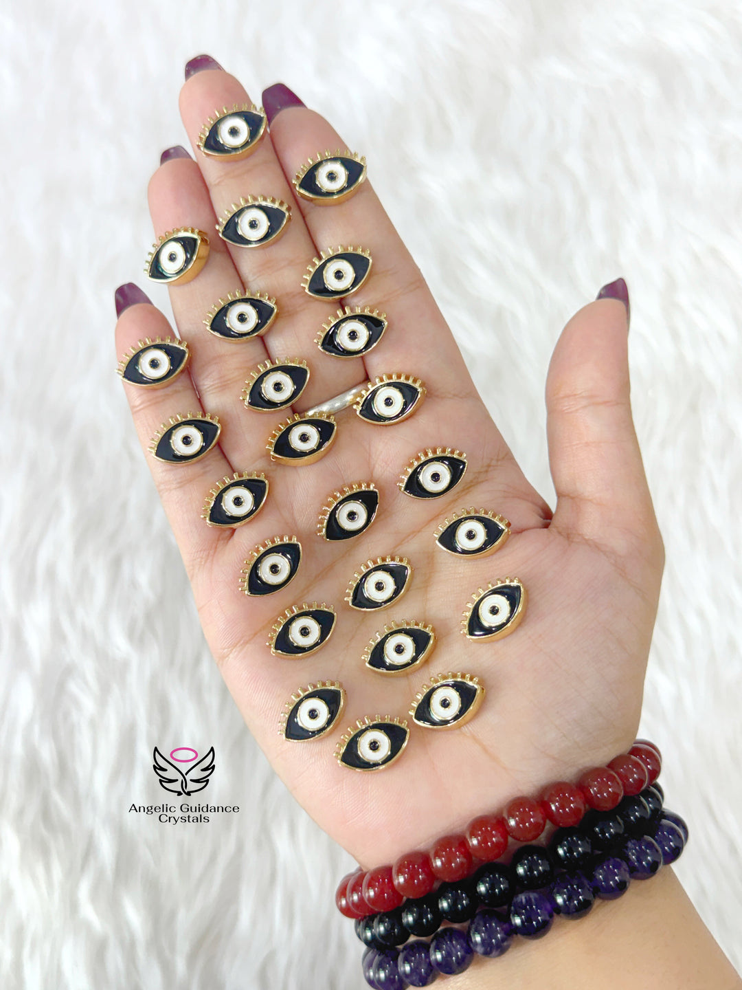 Black Evil Eye Charm For Bracelet