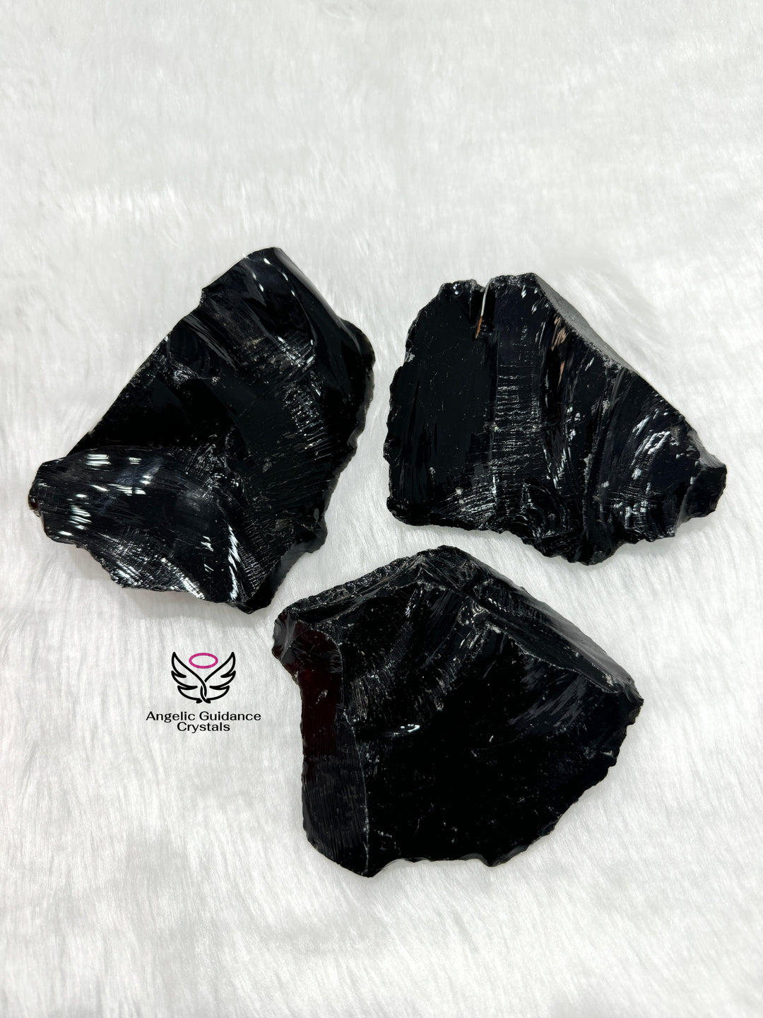Black Obsidian Raw Stone XL
