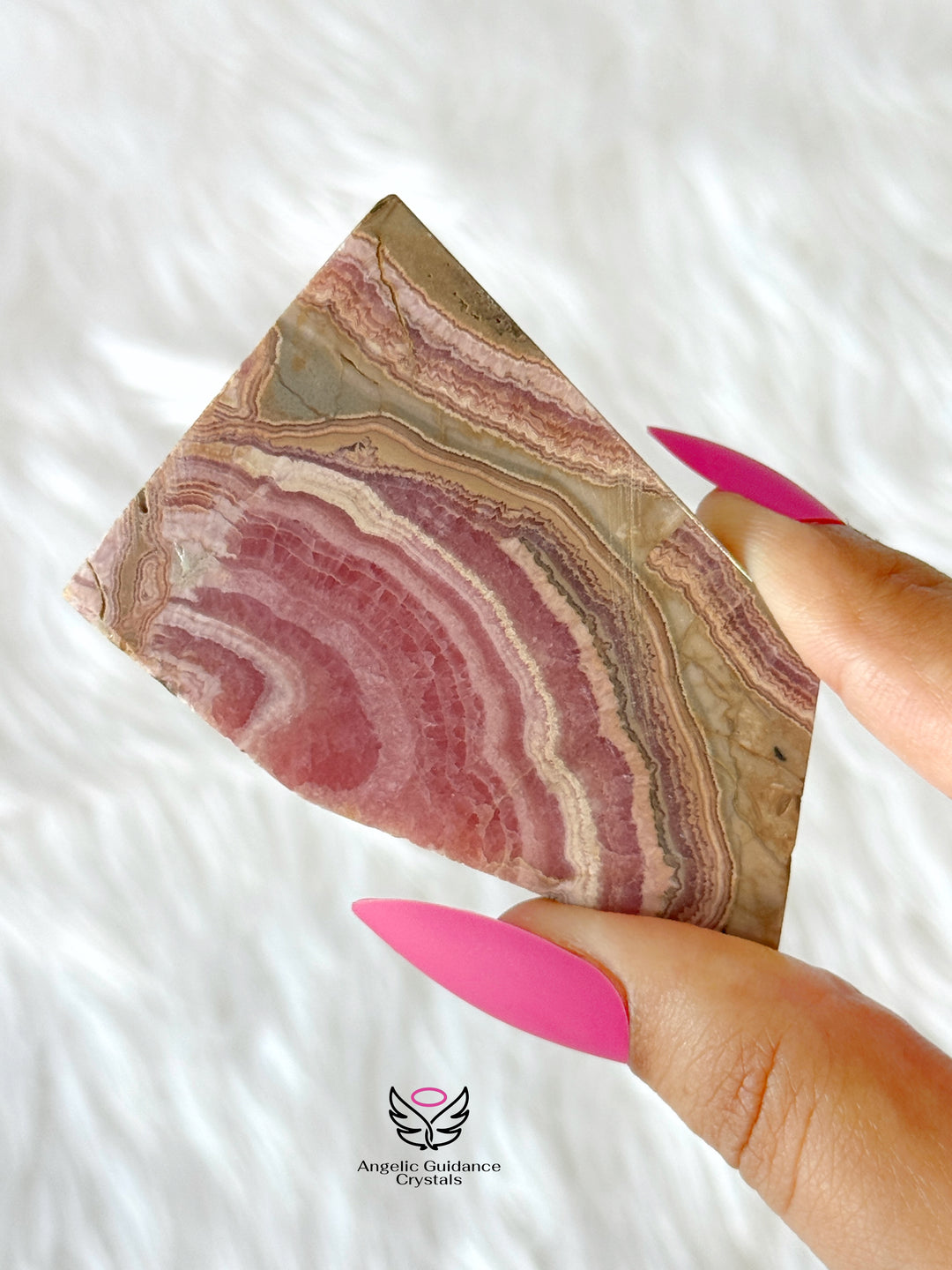 Rhodochrosite Stalactite Slice 11
