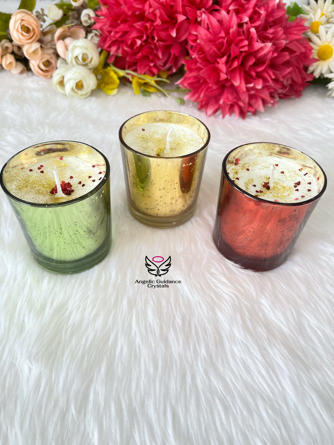 Glitter Glass Jar Candle