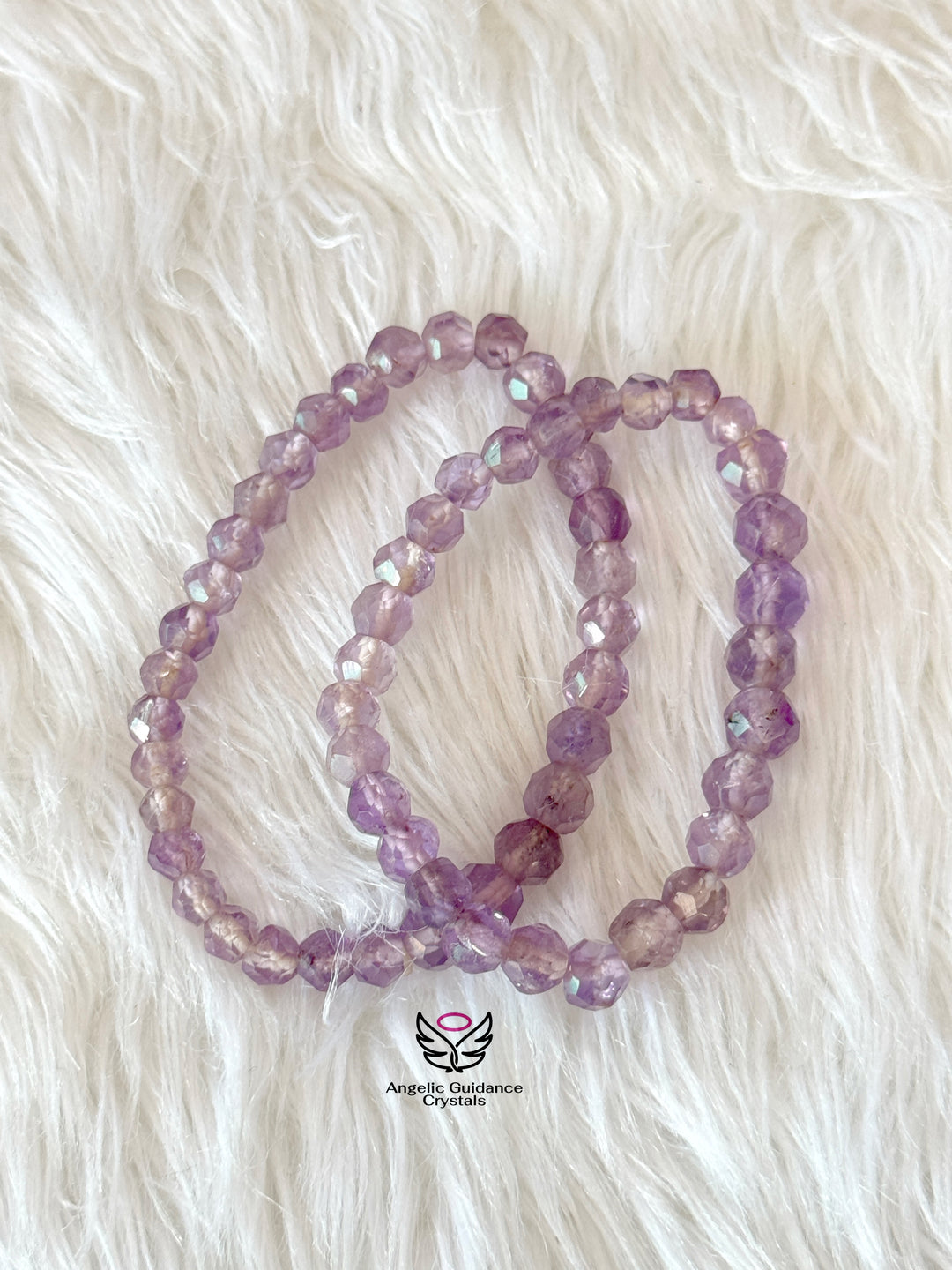 Amethyst Cube Faceted Bracelet