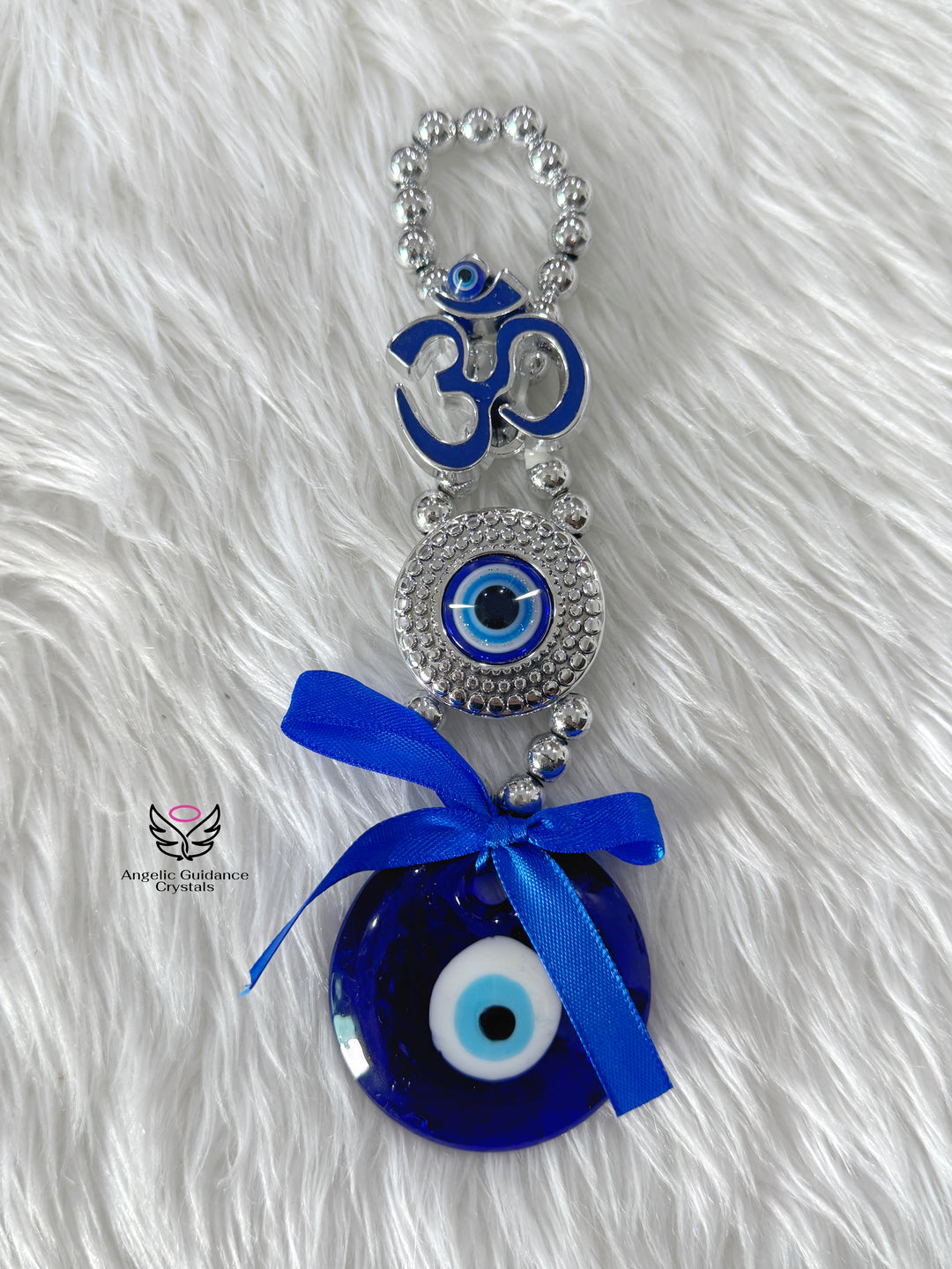 Om Evil Eye Round Hanging