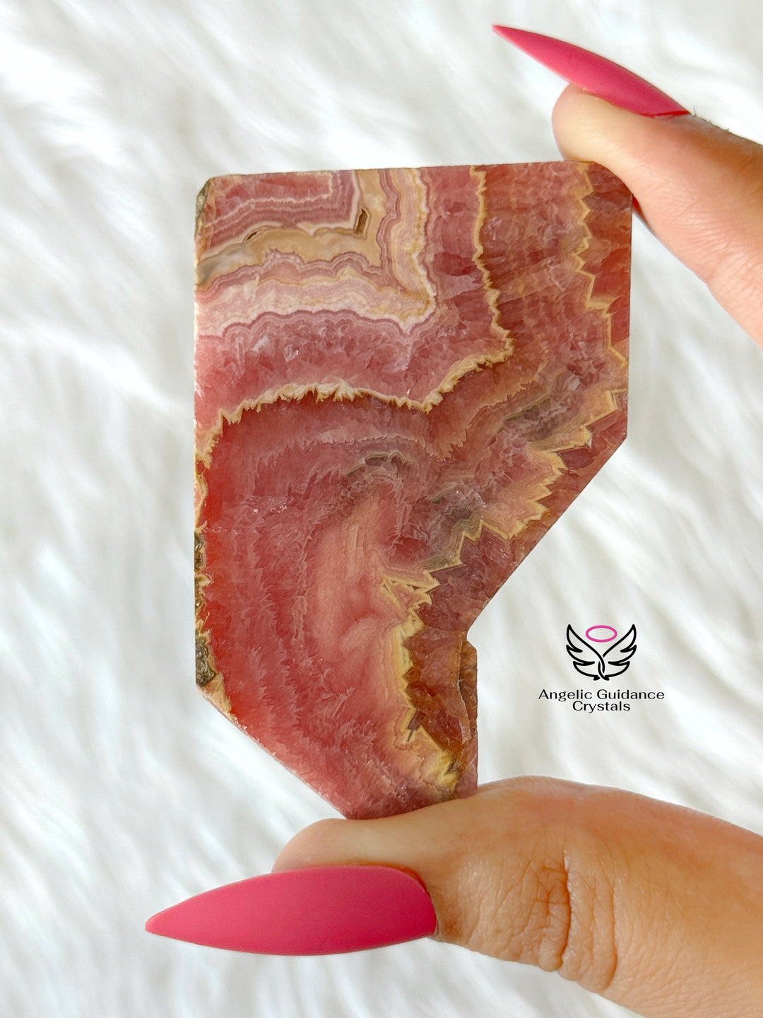 Rhodochrosite Stalactite Slice 12