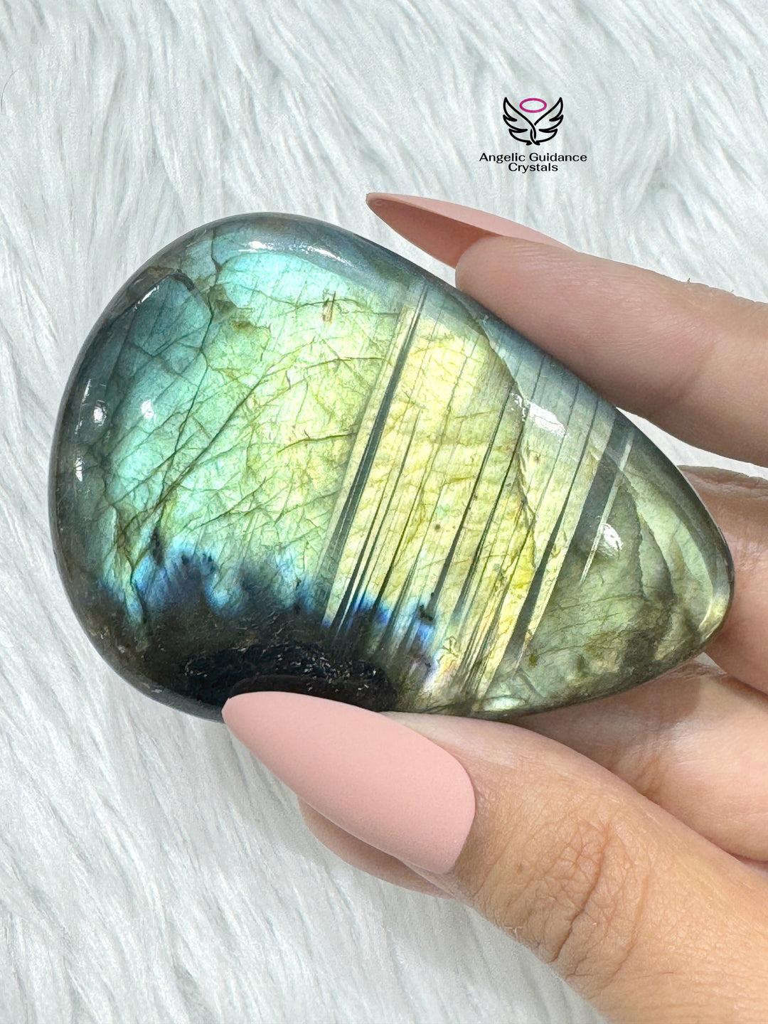 Labradorite Palm Stone Aaa 8