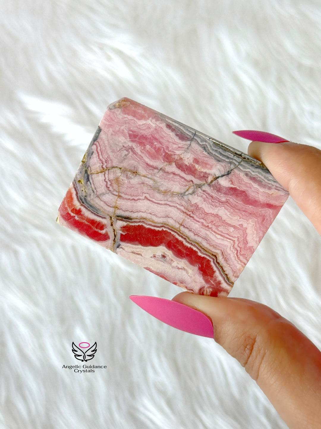 Rhodochrosite Stalactite Slice 14