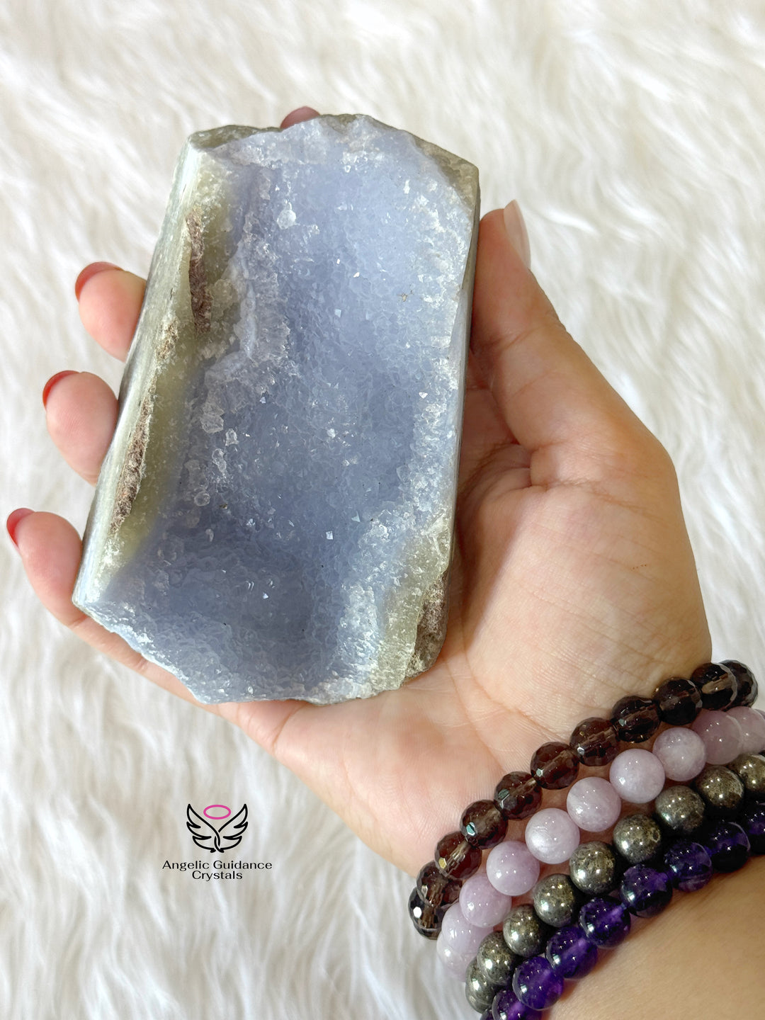 Blue Lace Agate Cluster Xl 1
