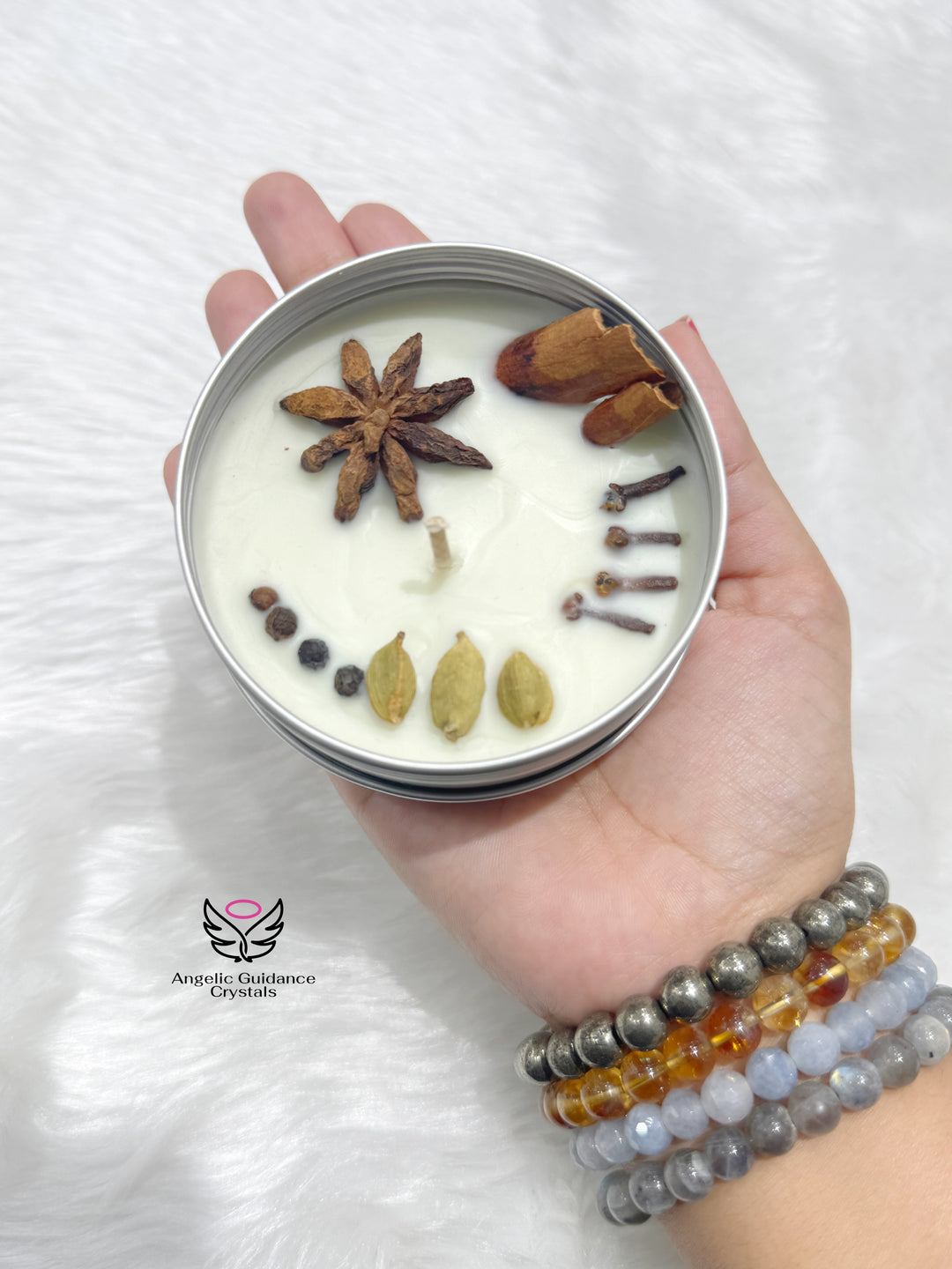 Aura Protection Tin Candle