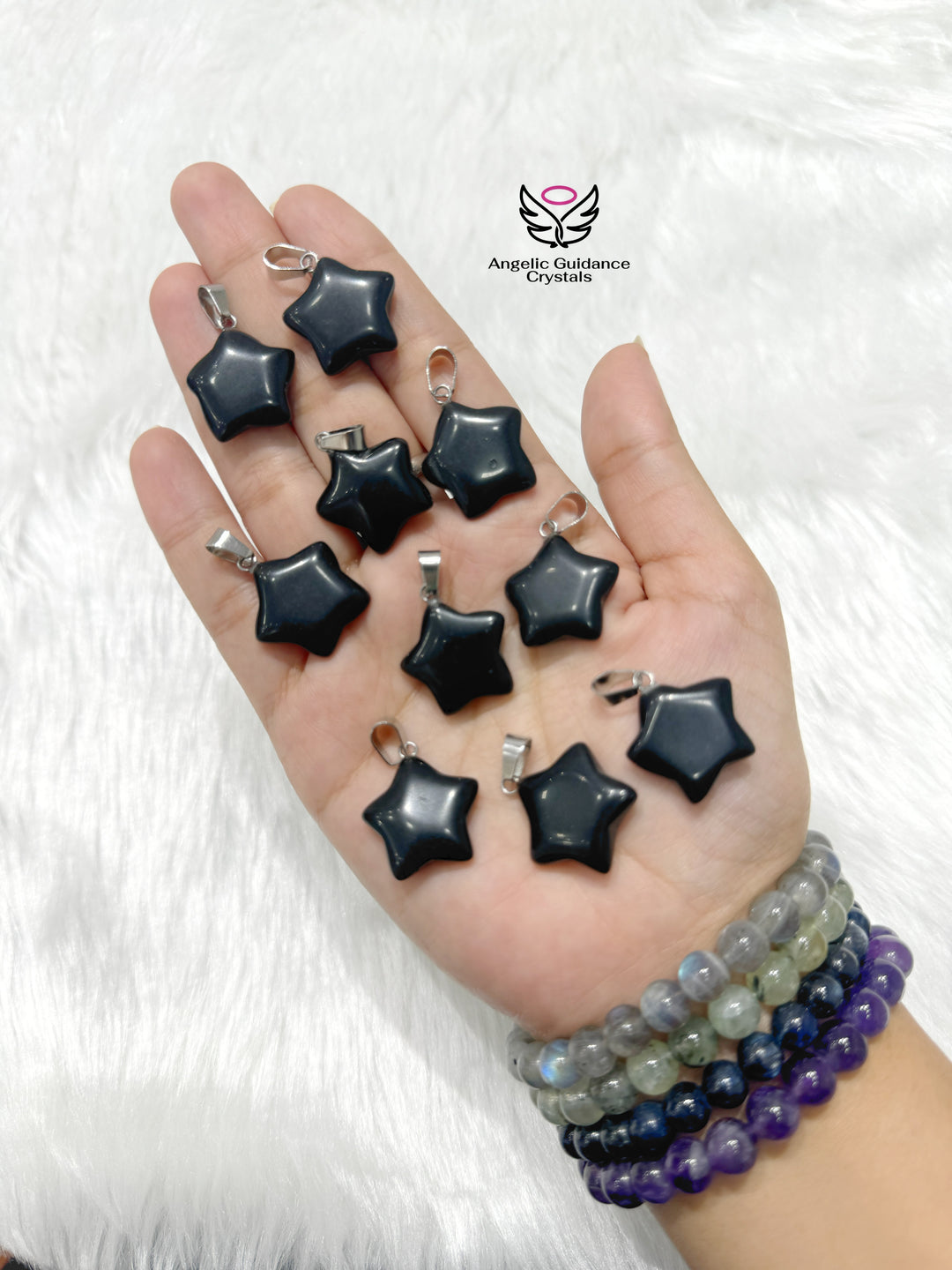 Black Obsidian Star Pendant