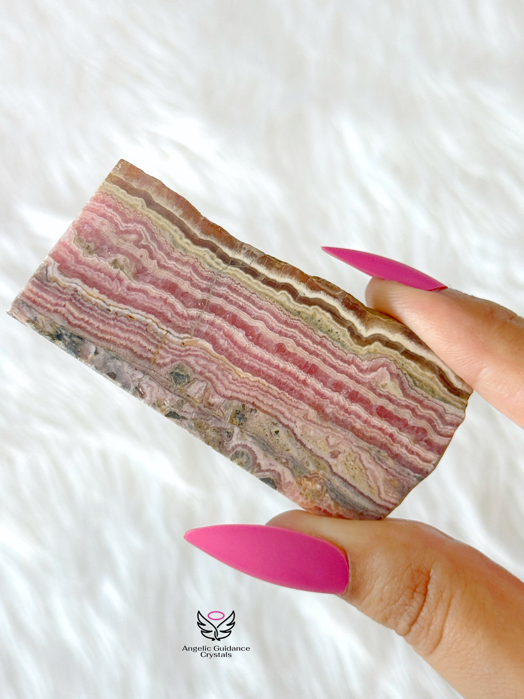 Rhodochrosite Stalactite Slice 9