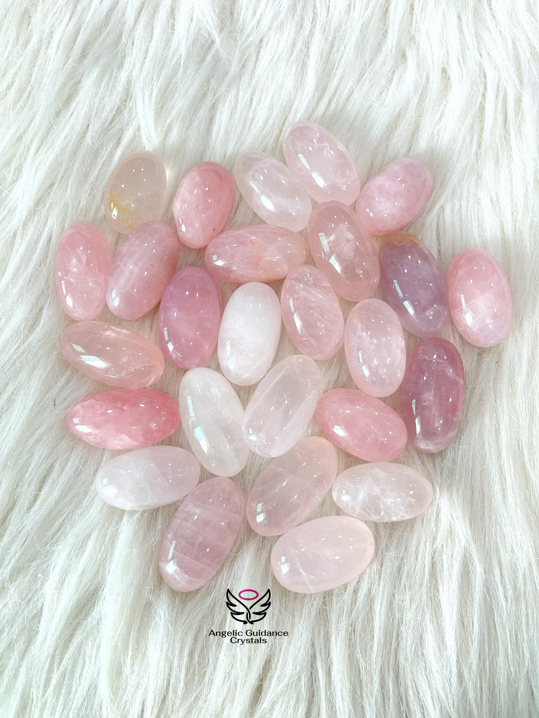 Rose Quartz Tumble Oval Shape