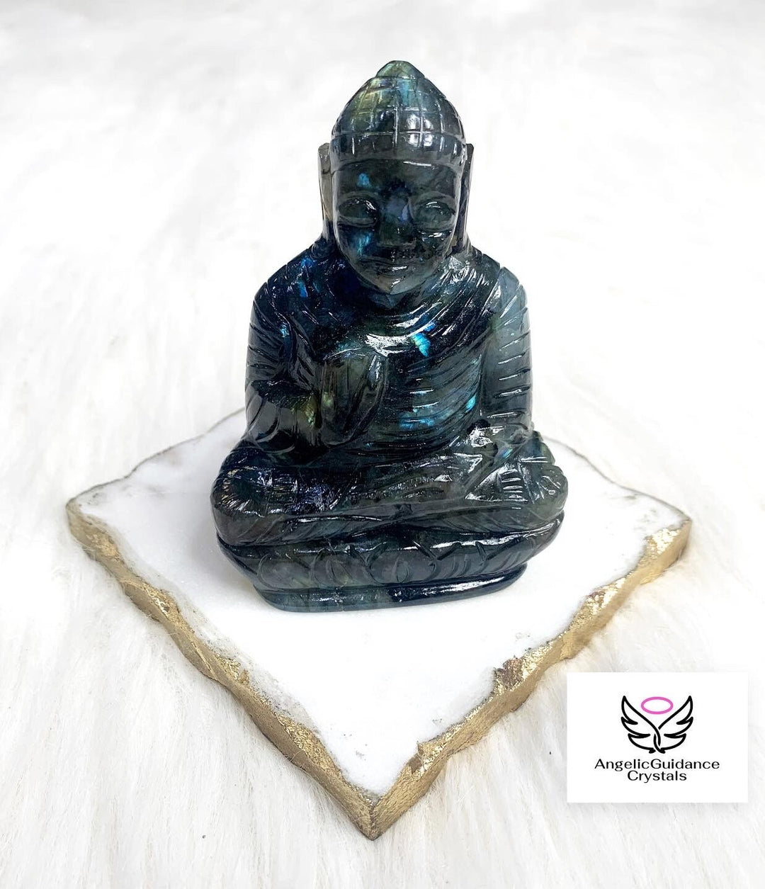 Labradorite Buddha