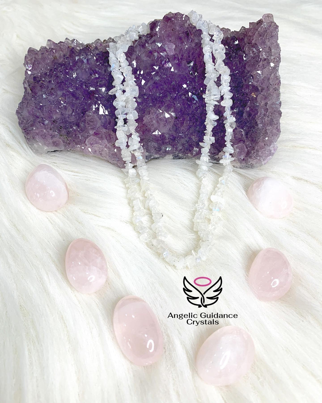 Moonstone Chip Mala