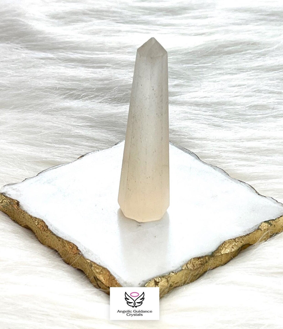 Orange Selenite Tower