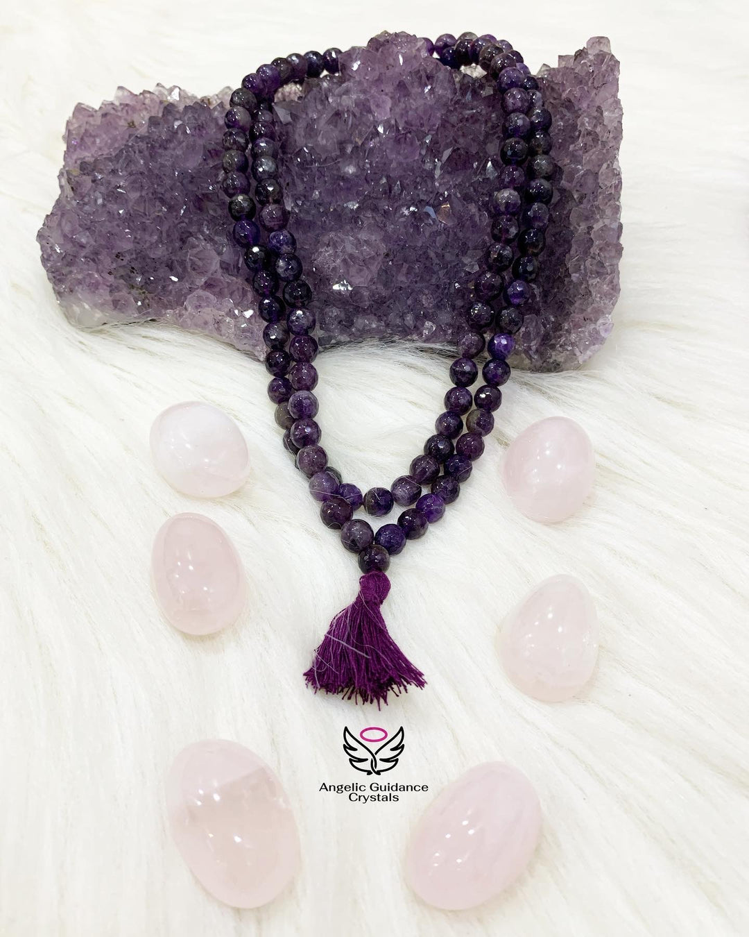Amethyst Faceted 108 Beads Mala