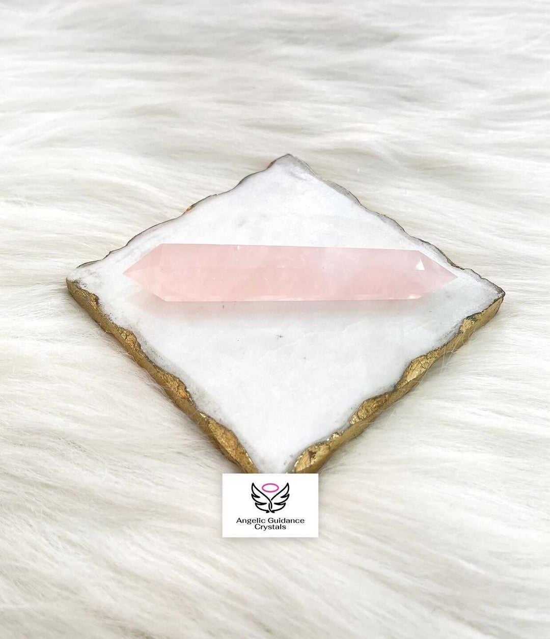 Rose Quartz Double Terminated Wand