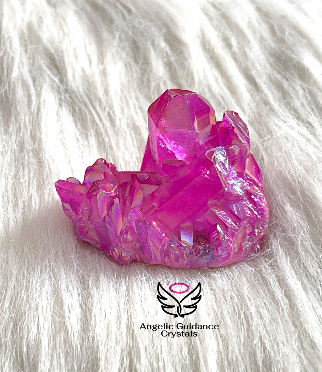 Pink Aura Quartz Cluster 1
