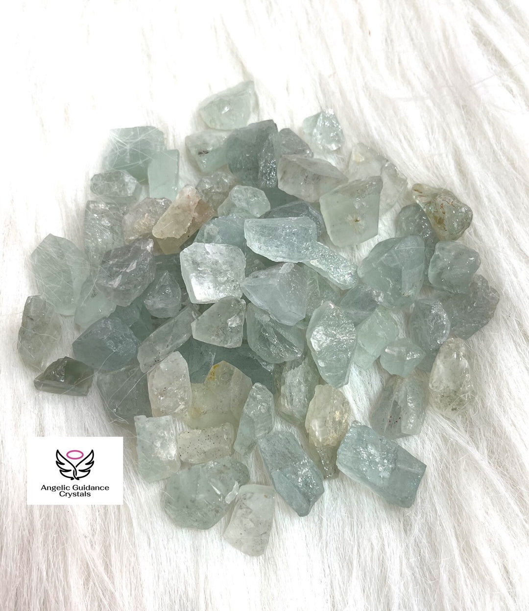 Aquamarine Raw Stone Chips 100 GMS