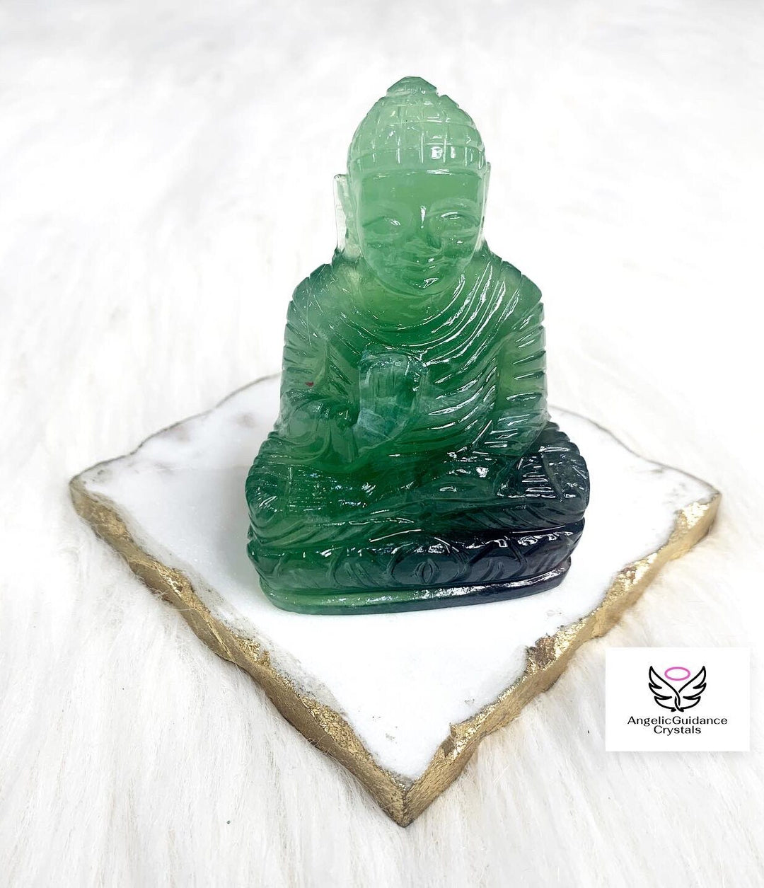 Green Fluorite Buddha