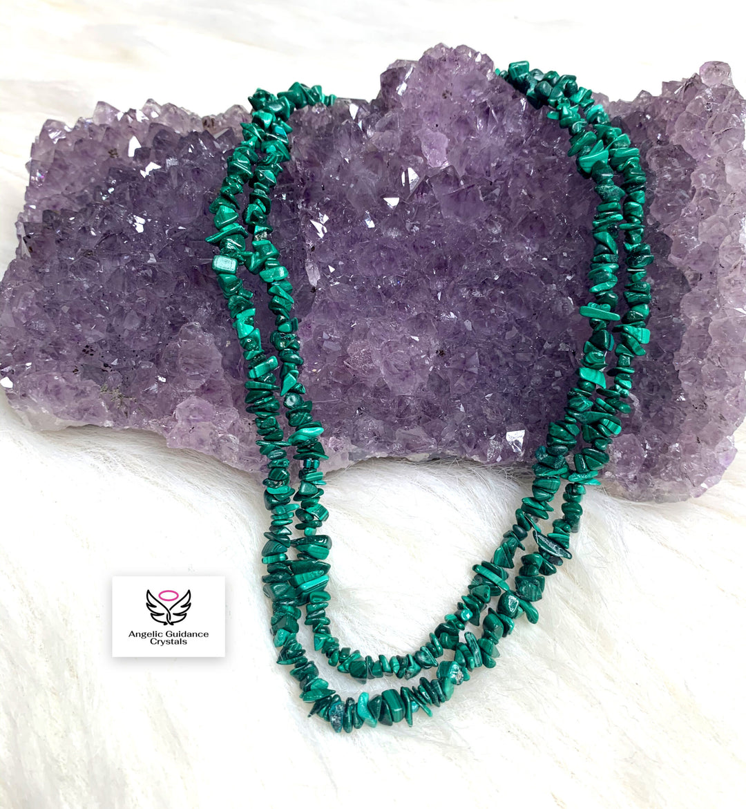 Malachite Chip Mala