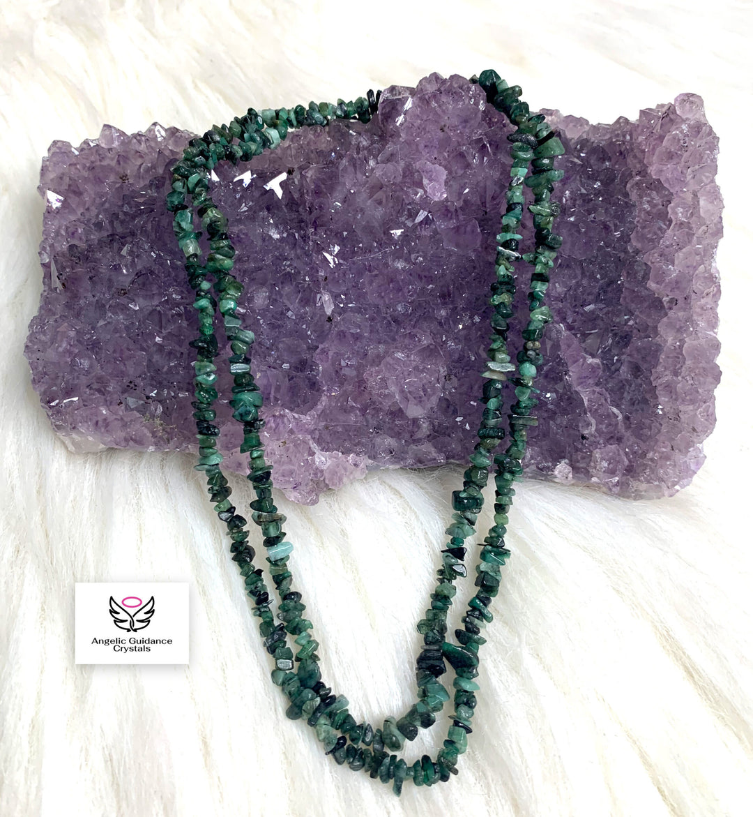Emerald Chip Mala