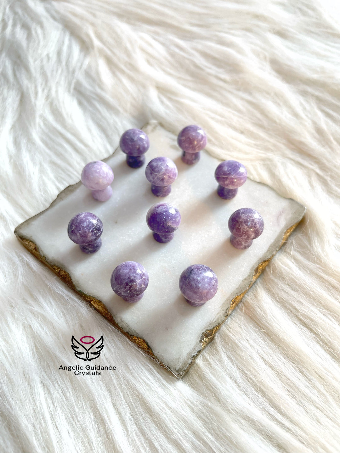 Lepidolite Baby Mushroom