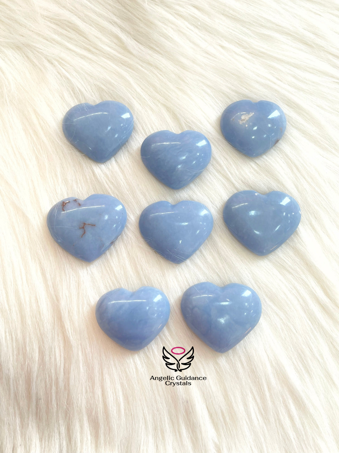 Angelite Natural Heart