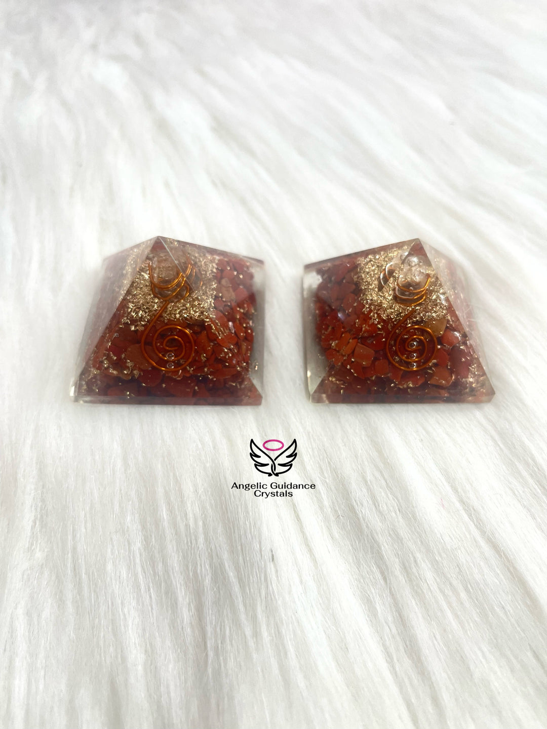 Red Jasper Orgone Pyramid