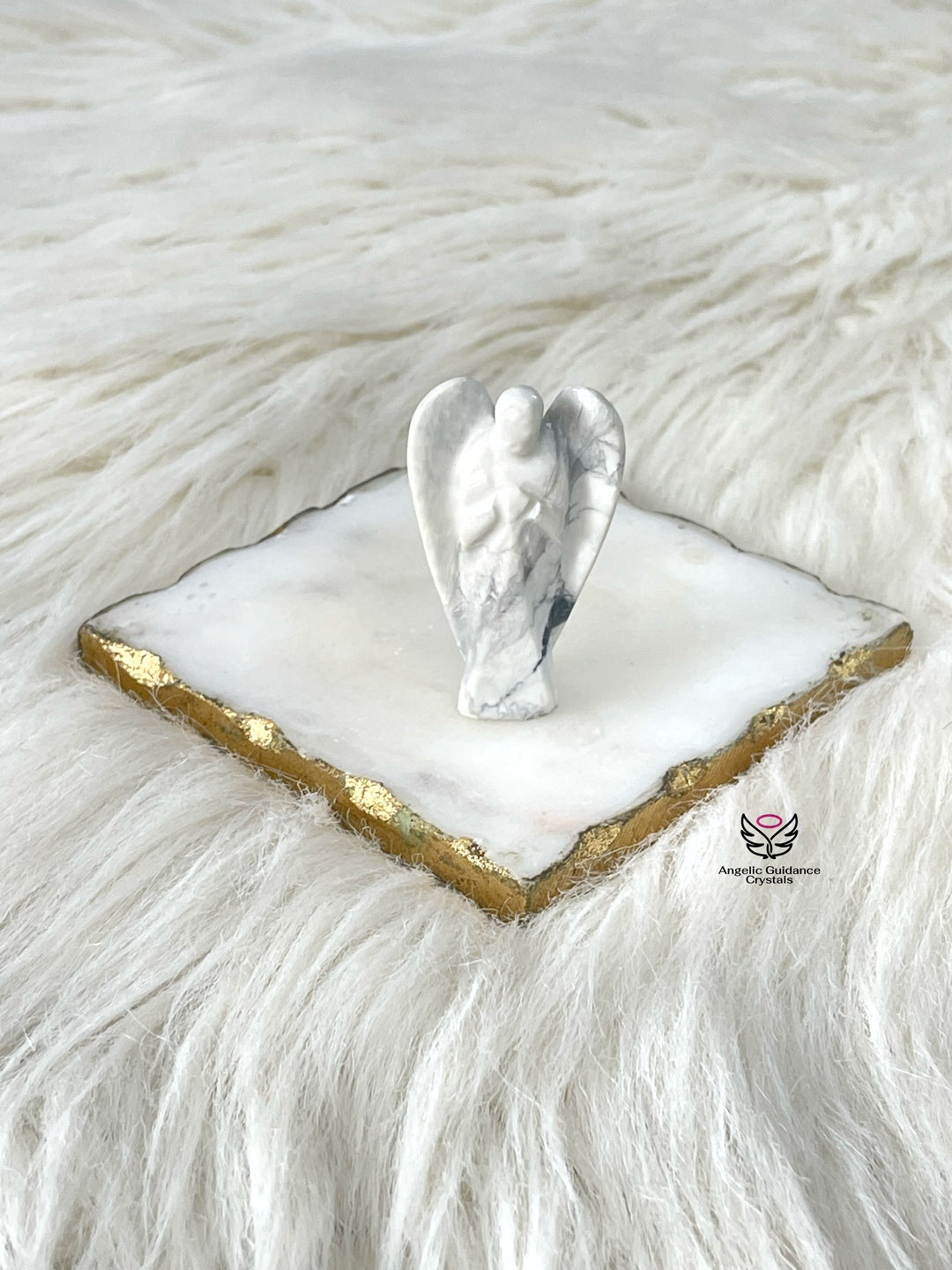 Howlite Angel 2Inch