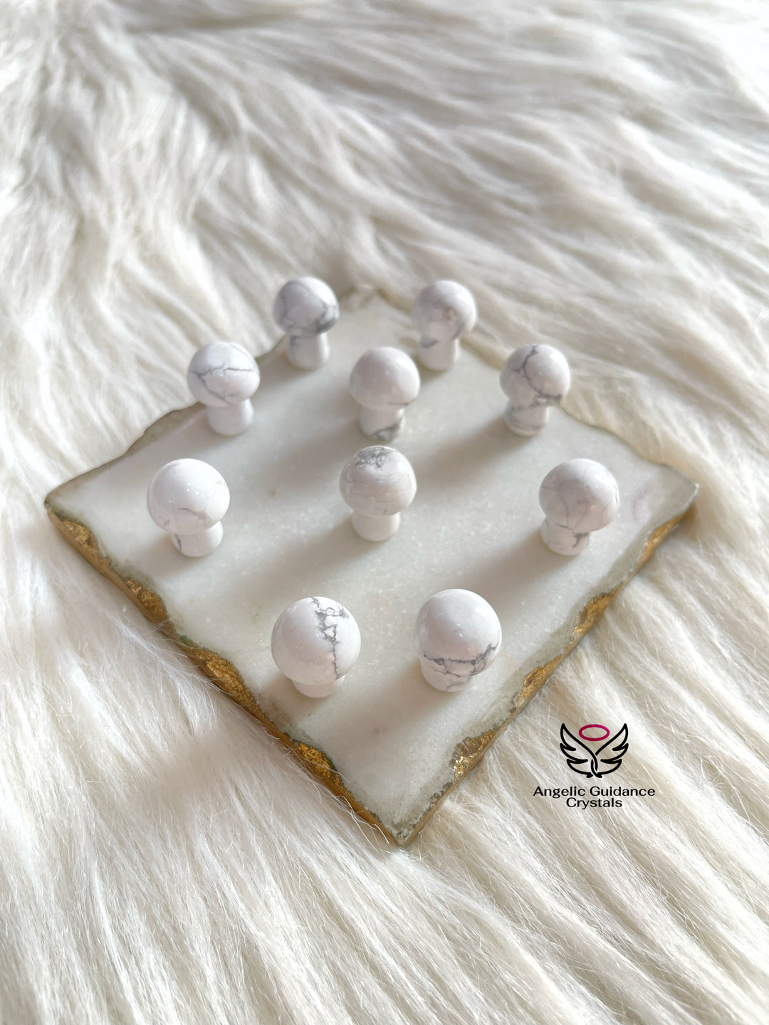 Howlite Baby Mushroom