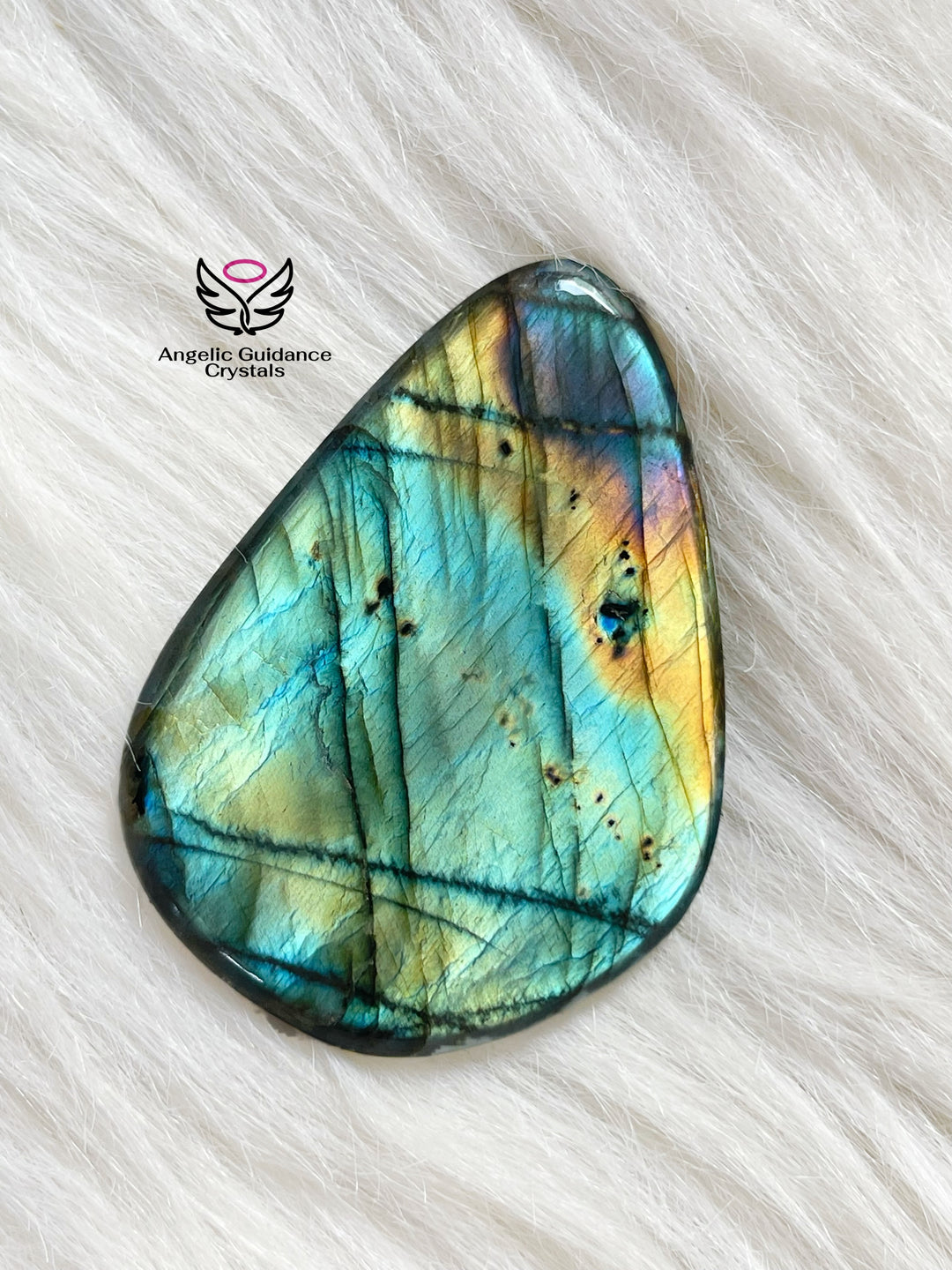Labradorite Purple PalmStone 3