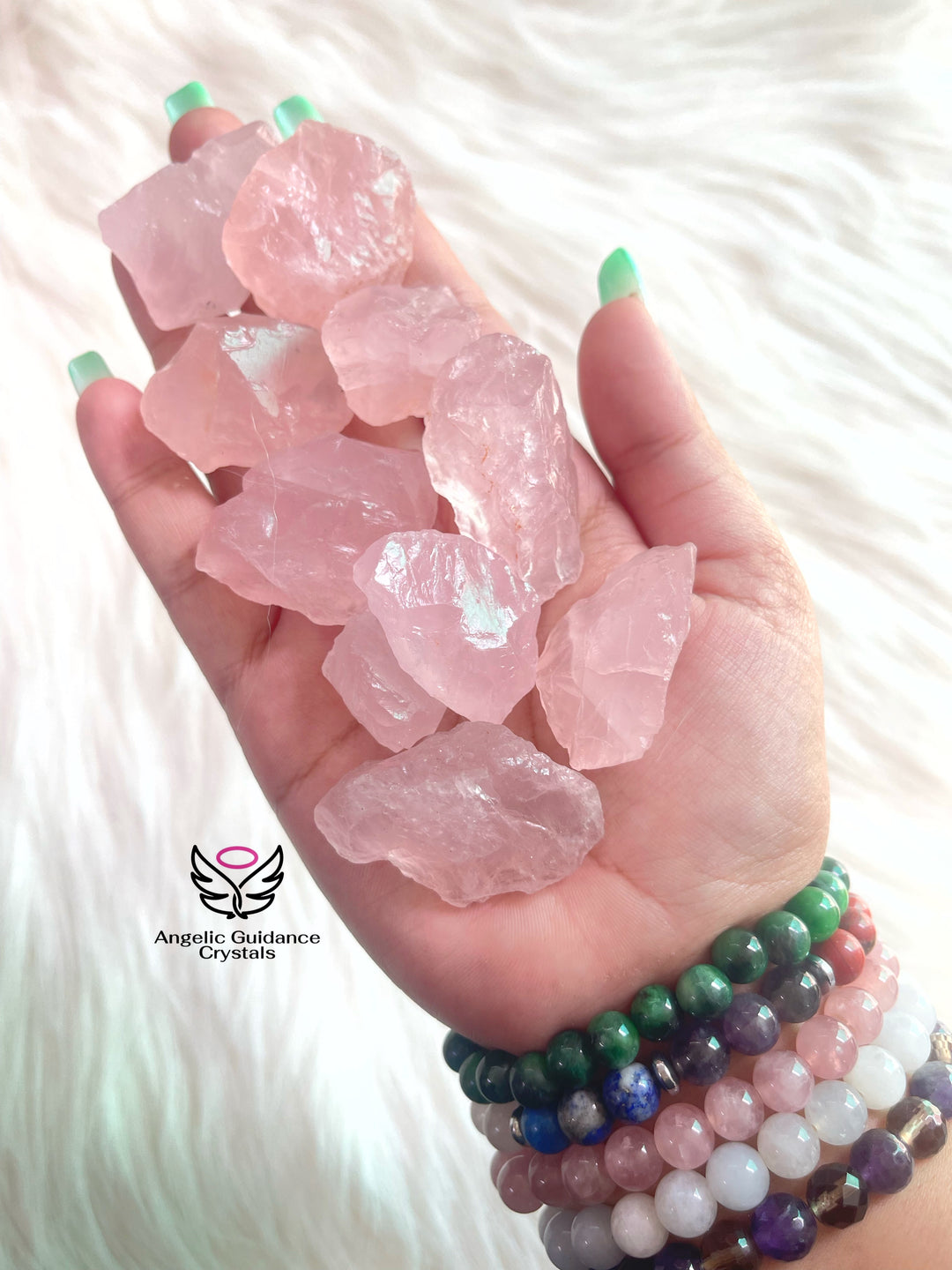 Rose Quartz Raw Stone Small