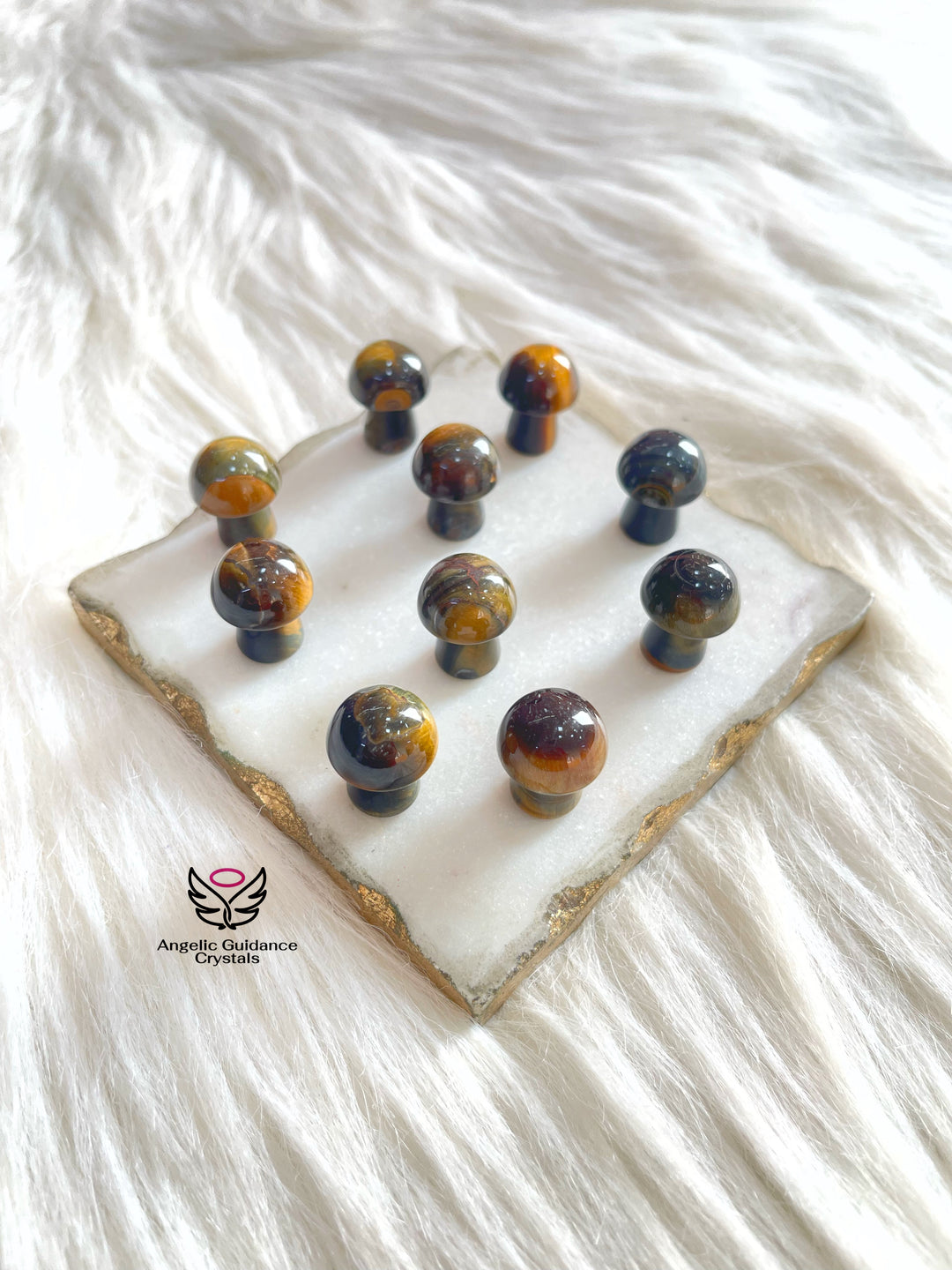 Yellow Tigers Eye Baby Mushroom