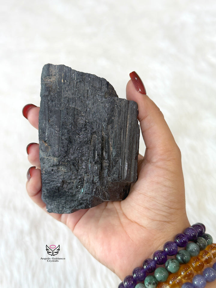 Black Tourmaline Raw Stone XLarge 5