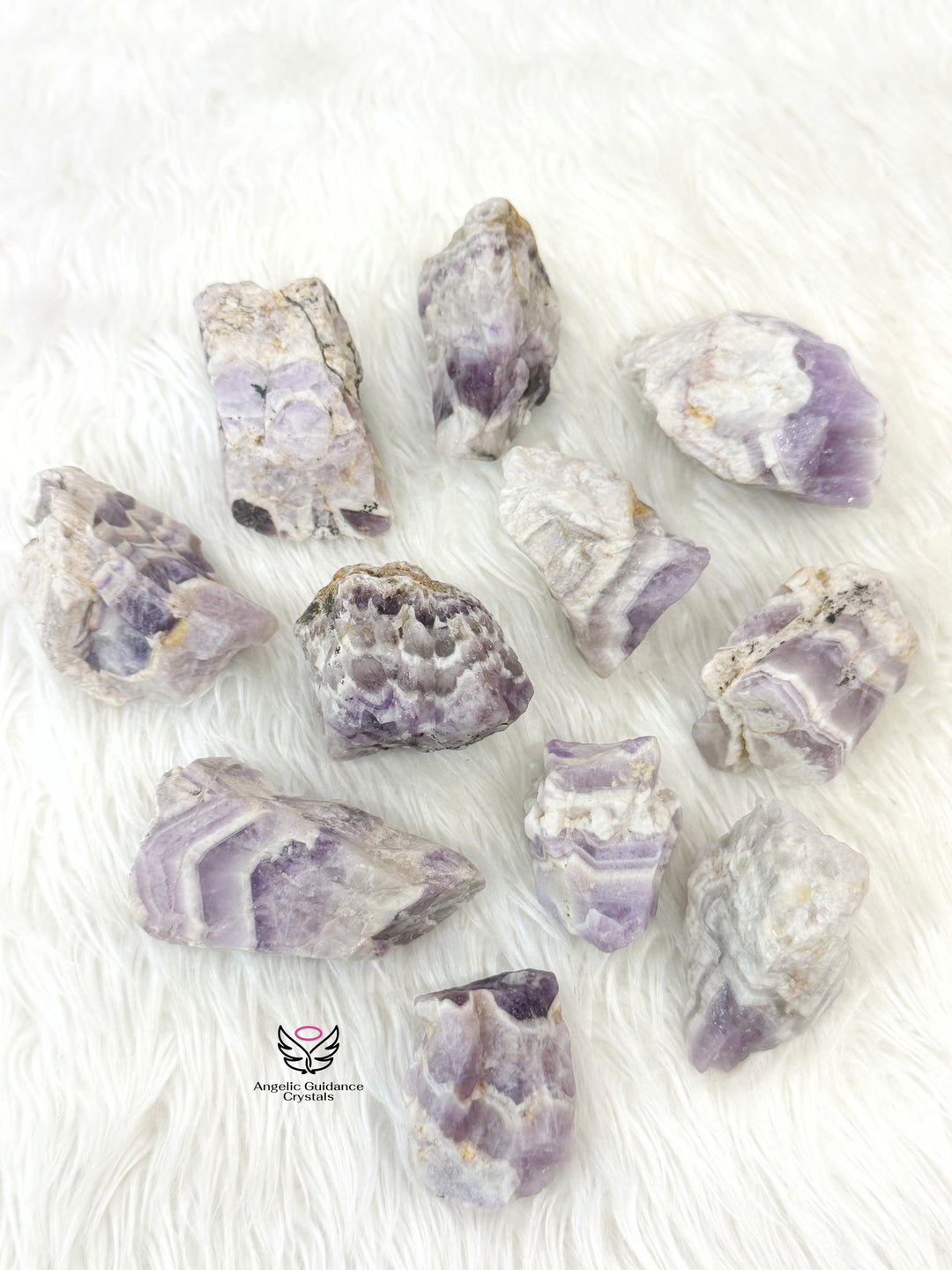 Chevron Amethyst Raw Stone