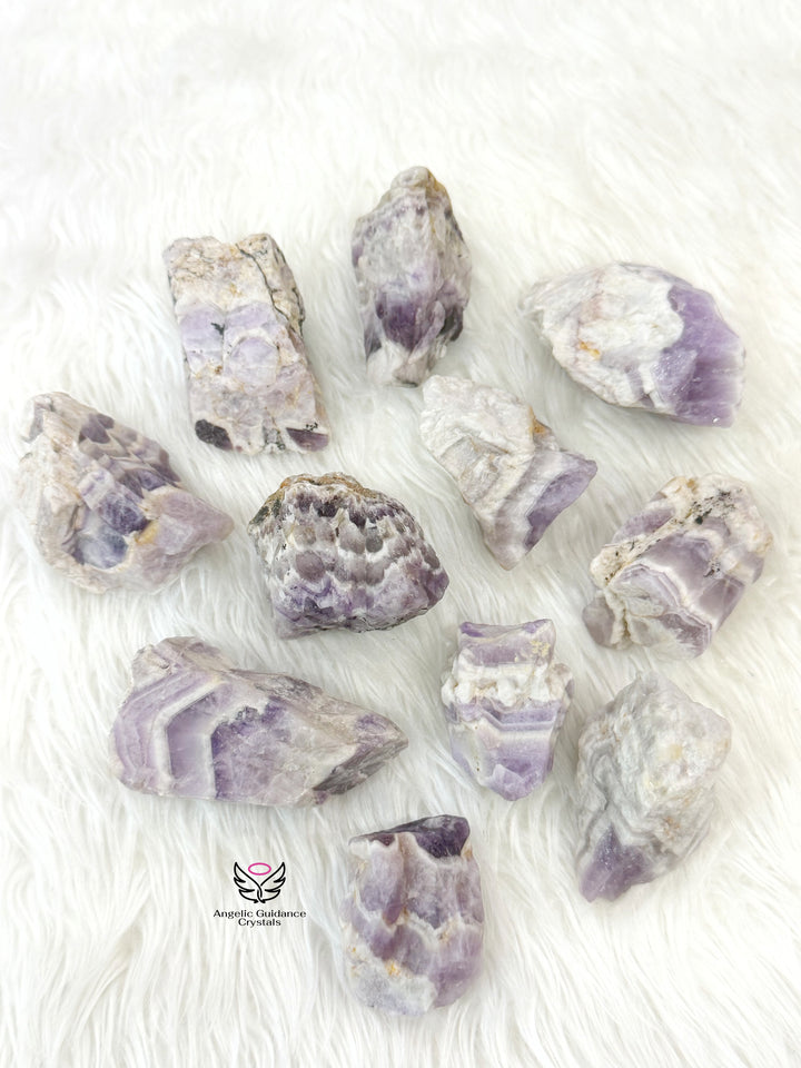 Chevron Amethyst Raw Stone