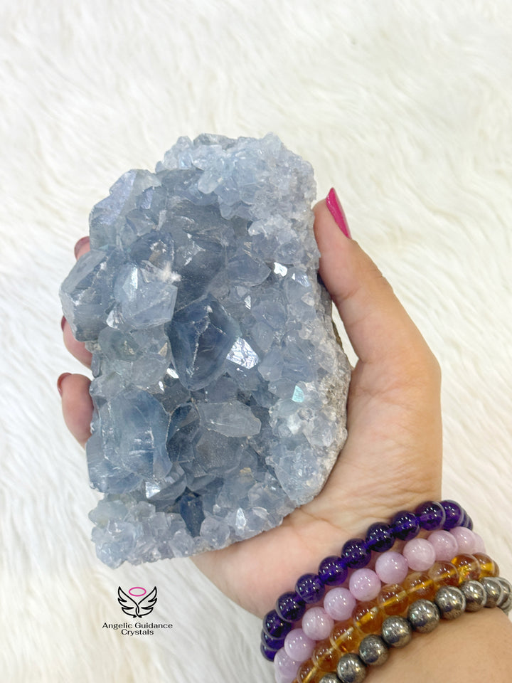 Celestite Cluster XLarge 1