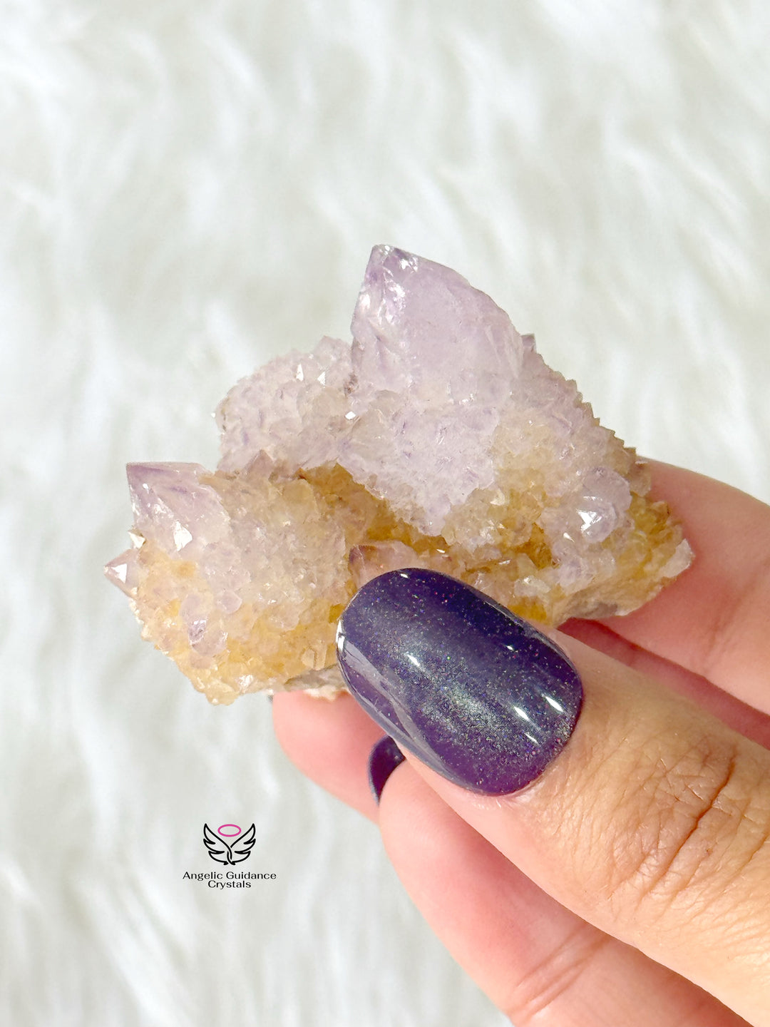 Amethyst With Spirit Quartz Cluster Small