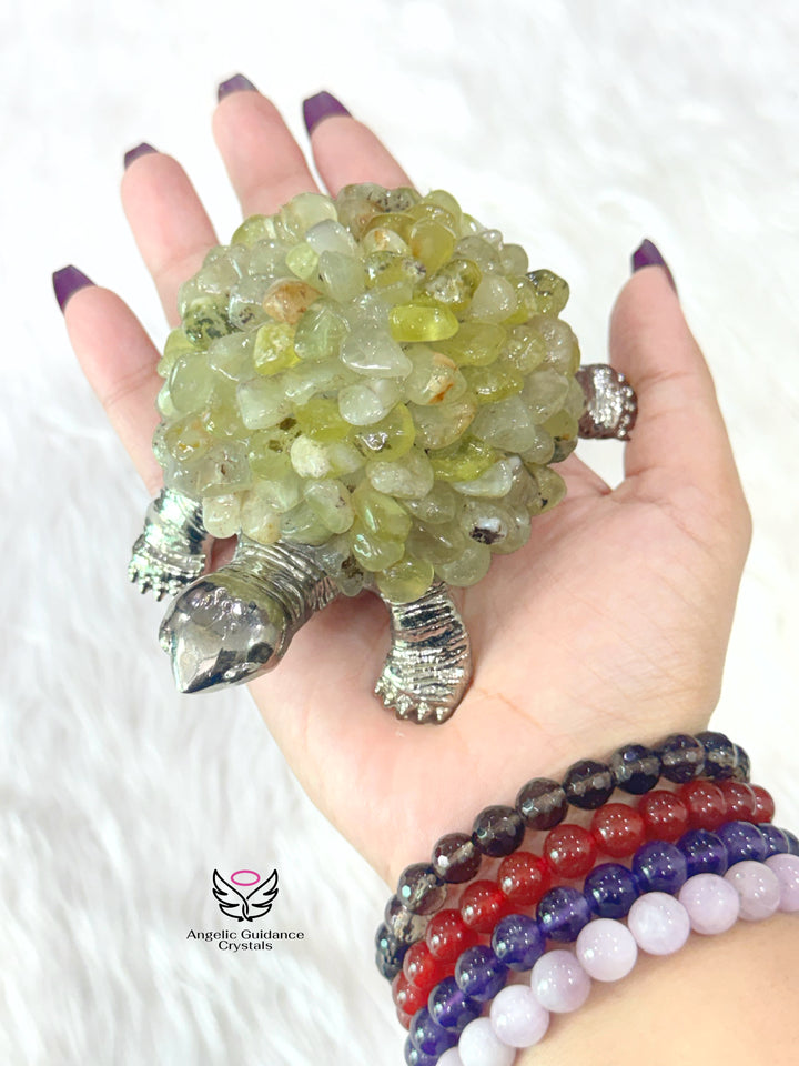 Lemon Quartz Tortoise Lamp