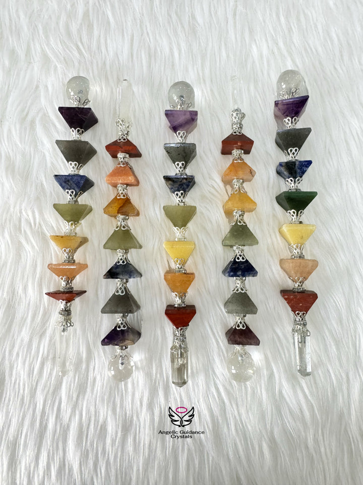 Seven Chakra Pyramid Wand