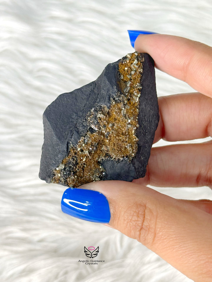 Shungite With Pyrite Rawstone Small